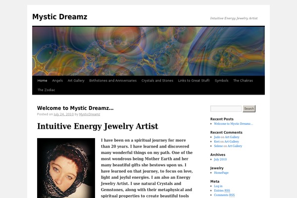 Twenty Ten theme site design template sample