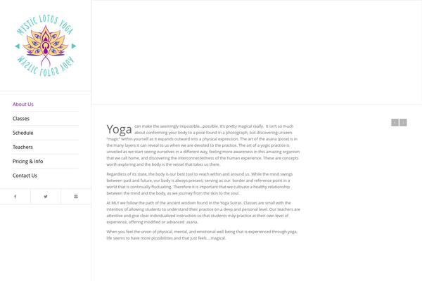 Enfold theme site design template sample