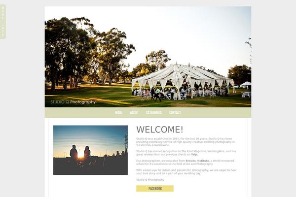 Prophoto4 theme site design template sample