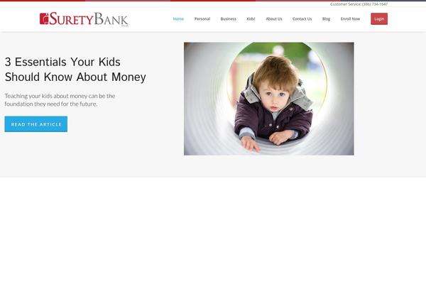 mysuretybank.com site used Themize