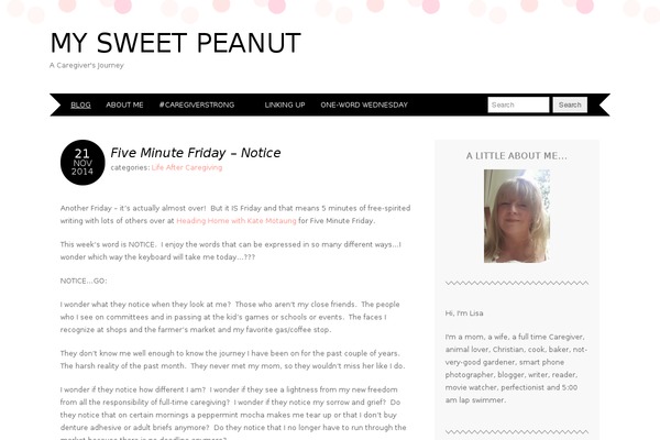 mysweetpeanut.com site used Adelle