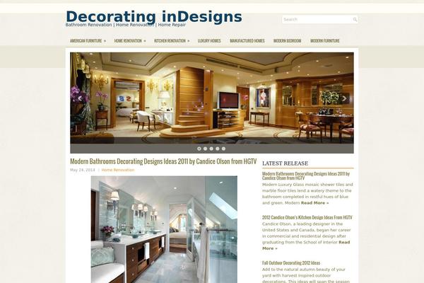 Deco theme site design template sample