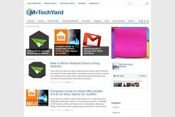 mytechyard.com site used Freshlife