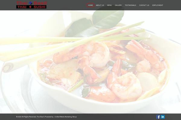 Basil theme site design template sample