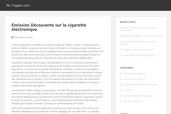 WordPress website example screenshot