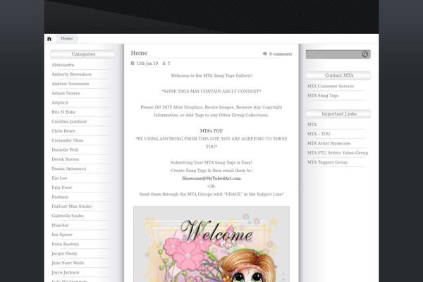 White Gold theme site design template sample