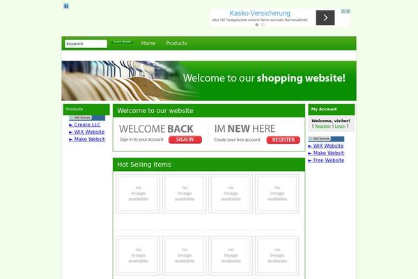 Shopperpress theme site design template sample