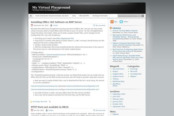 WordPress website example screenshot
