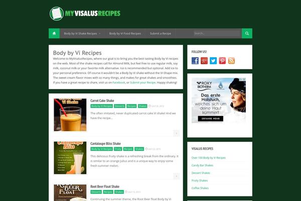 myvisalusrecipes.com site used Compasso