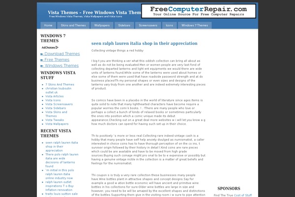 Default theme site design template sample