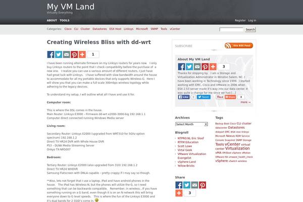 myvmland.com site used Carrington-blog-2.3.1