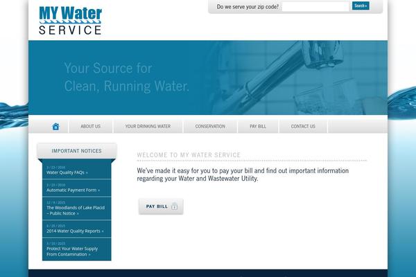 mywaterservice.com site used Rebound