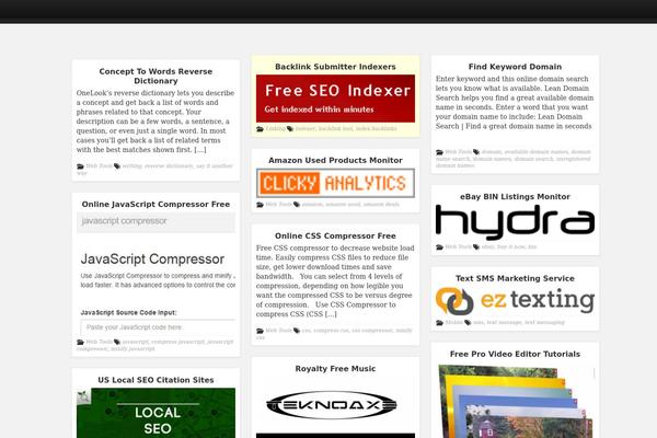 Curation-news theme site design template sample