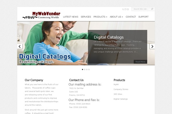 WordPress website example screenshot
