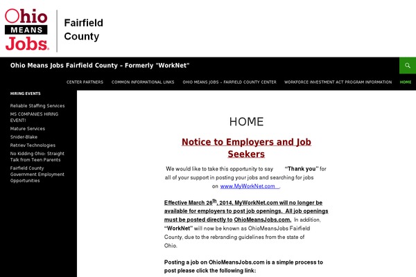 Twenty Fourteen theme site design template sample