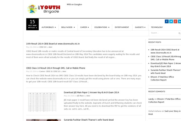 myyouthbrigade.com site used Myb-specia