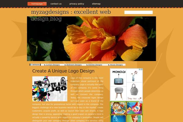 myzagdesigns.com site used Orangeflower