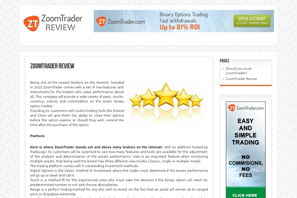 WordPress website example screenshot