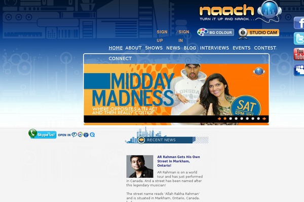 naachradio.com site used Naach
