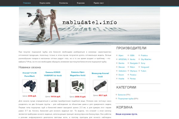 Brightsky theme site design template sample