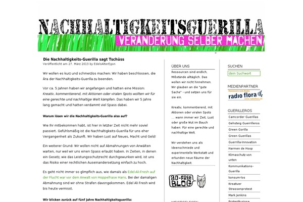 nachhaltigkeits-guerilla.de site used Neu