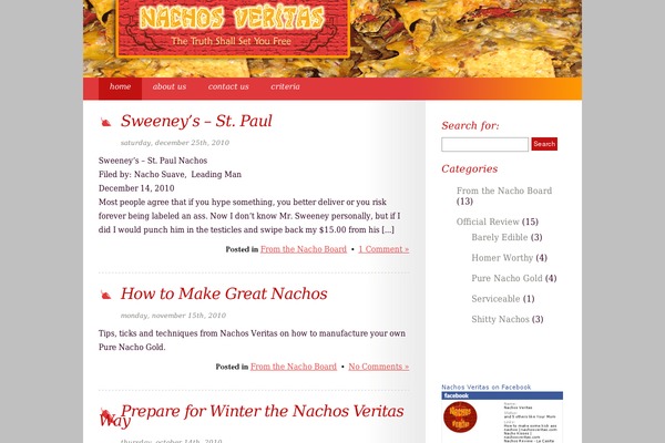 nachosveritas.com site used Culinary