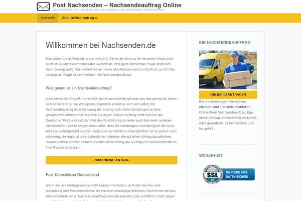 nachsenden.de site used Tdpravda