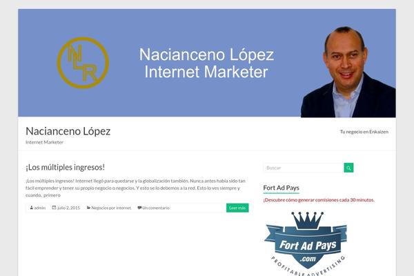 Spacious theme site design template sample