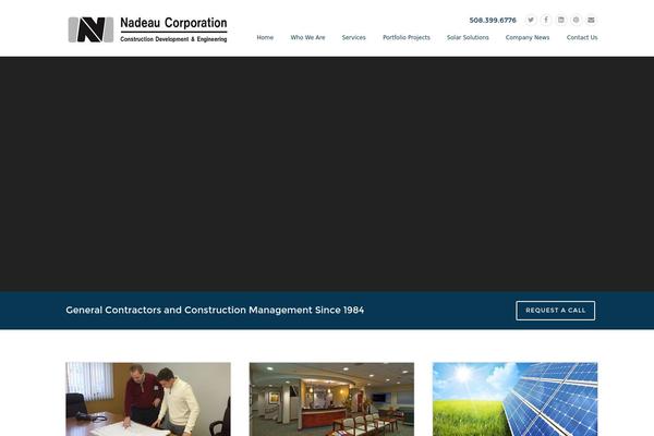 Construction theme site design template sample