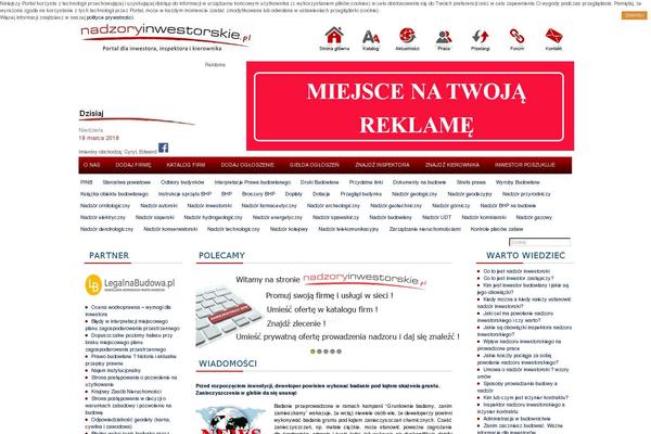 nadzoryinwestorskie.pl site used Nadzory