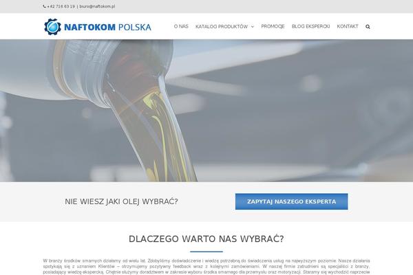 naftokom.pl site used Naftokom-theme