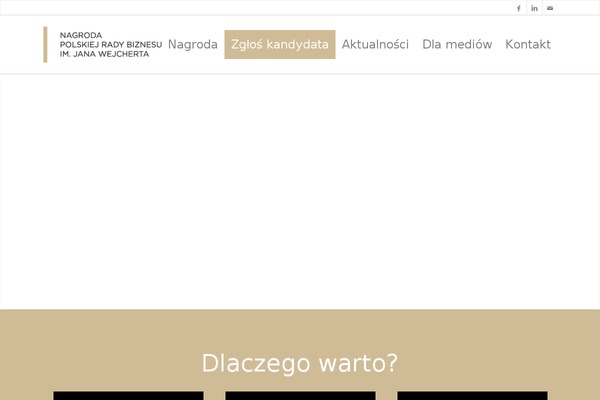 nagrodaprb.pl site used Prb