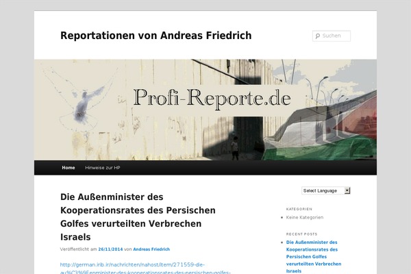 WordPress website example screenshot