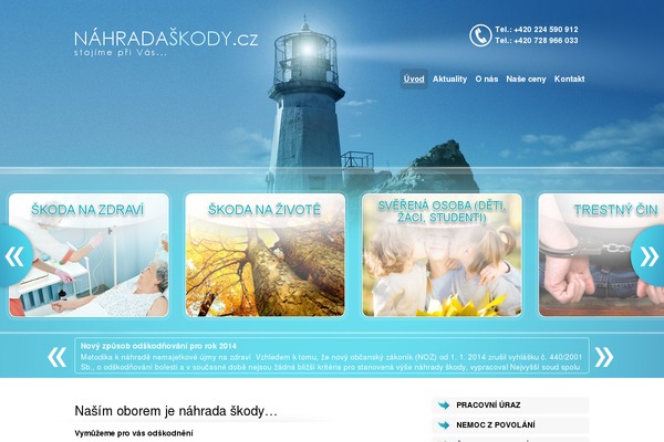 nahradaskody.cz site used Nahrada