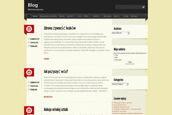 Ubert theme site design template sample