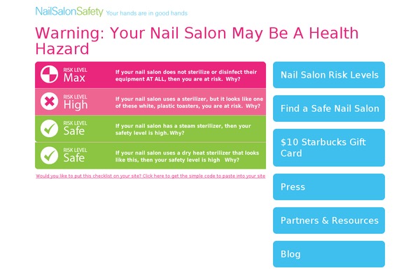 nailsalonsafety.com site used Nss
