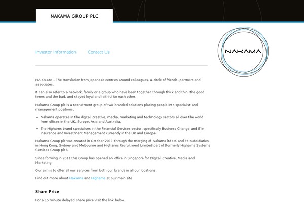nakamagroupplc.com site used Nakamaglobal