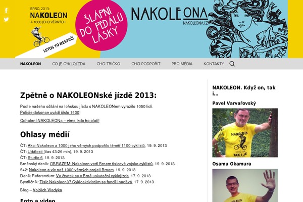 nakoleon.cz site used Nakolen2013