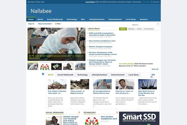 nallabee.com site used Newsworld