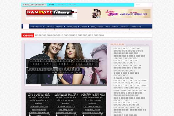 Sahifa theme site design template sample