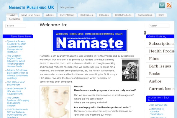 namastepublishing.co.uk site used Mantra