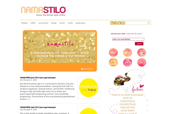 namastilo.com site used Wp-ellie-prem