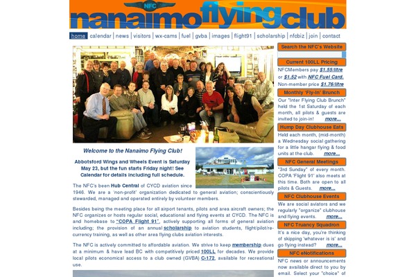 nanaimoflyingclub.org site used Nfcbare