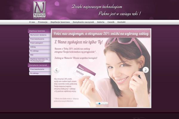 nanalaser.pl site used Nana