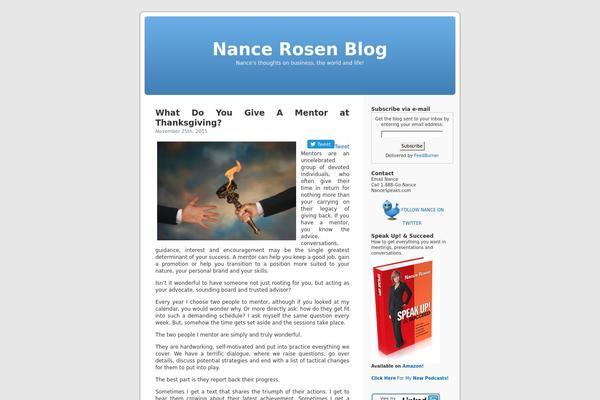 nancerosenblog.com site used Alinan-wp