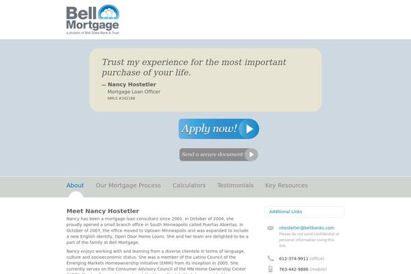 nancyhostetler.com site used Bellloanofficer