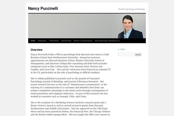 nancypuccinelli.com site used NANCY
