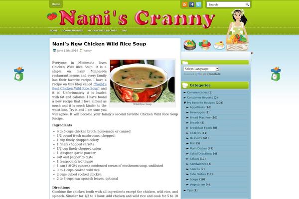 naniscranny.com site used Recipebook
