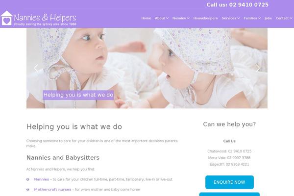 nanniesandhelpers.com.au site used Jobify-child