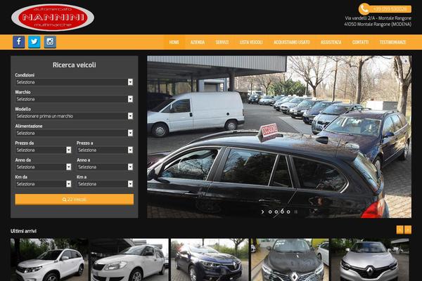 Gestionaleauto theme site design template sample